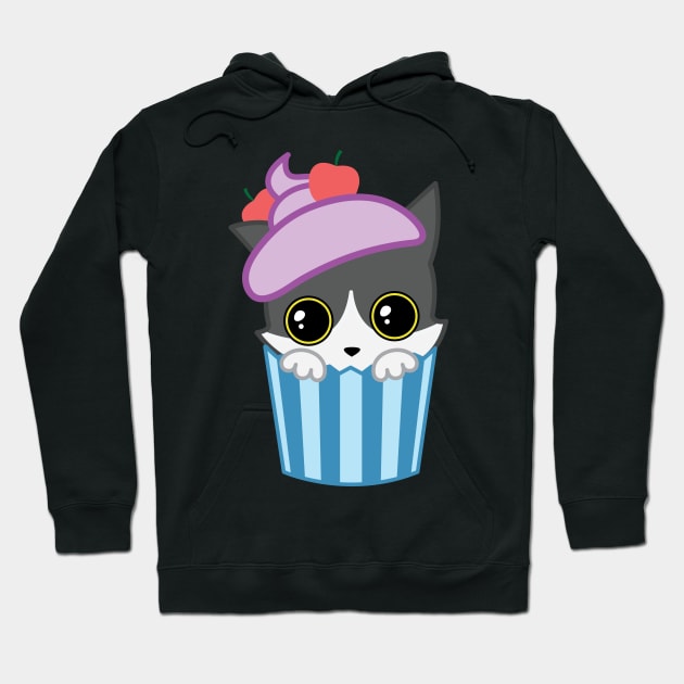 Cupcake kitty Hoodie by laura-nagel